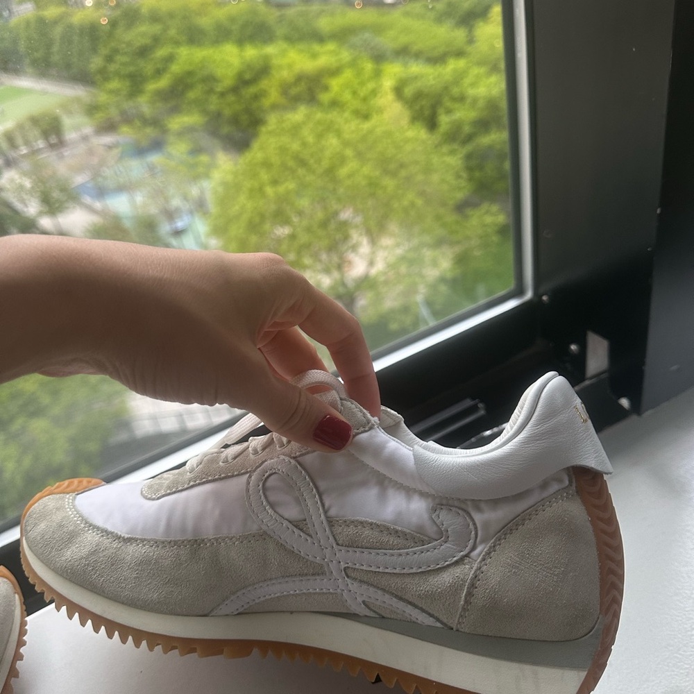 Loewe flow runner sneakers white shoes designer great condition 8 38 - Picture 7 of 11